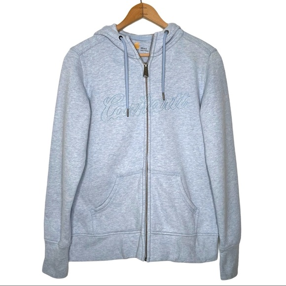 Carhartt | Blue Front Zip Hoodie - Picture 1 of 9